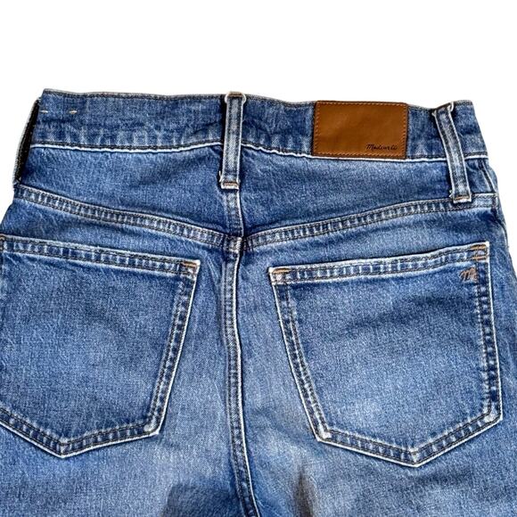 Madewell The Perfect Vintage Full-Length Jean Distressed Wash Blue Denim Size 25 - Picture 9 of 12